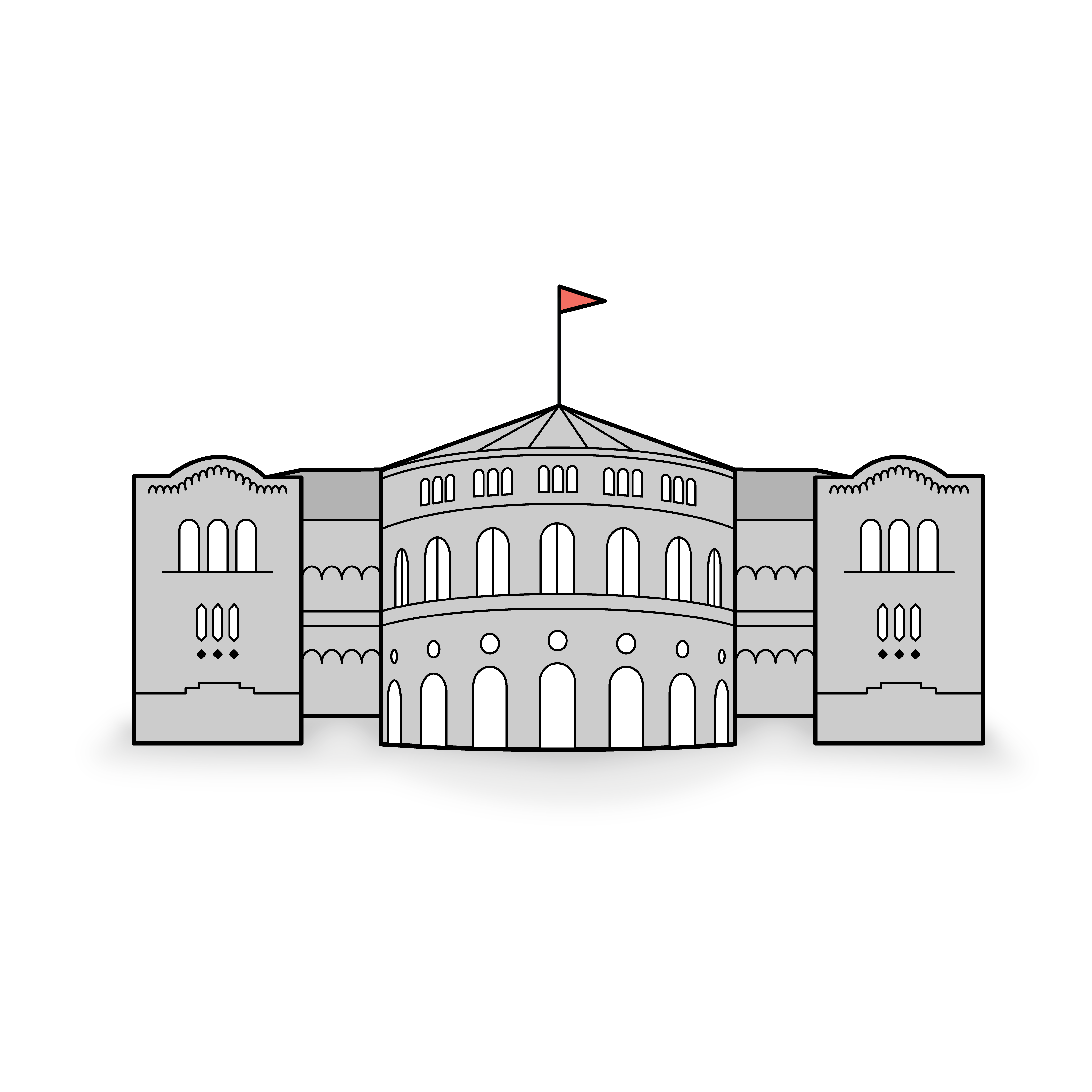 Illustrasjon av Stortinget